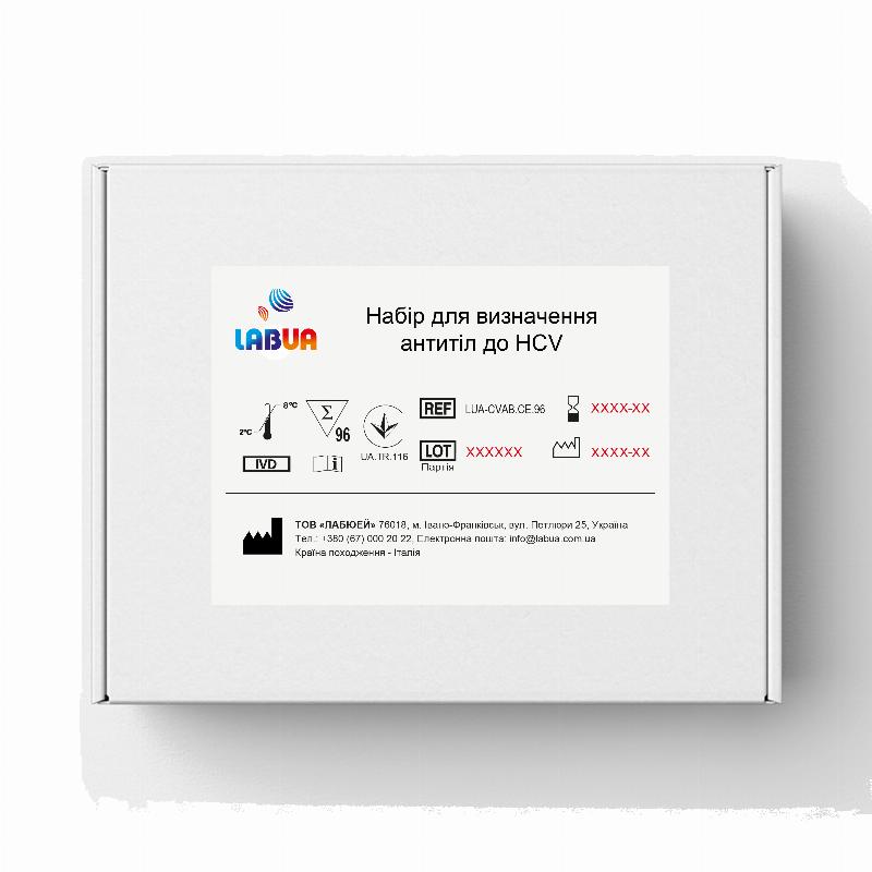 Набір для визначення антитіл до HCV, LUA-CVAB.CE.96 , LABUA